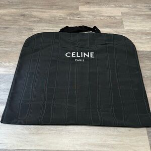 Celine Paris Black Garment Bag Travel Long Dress Cover